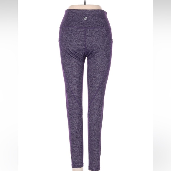 Athleta HIGH RISE QUEST CHATURANGA TO TOWN TIGHT Leggings Size S Plum Purple - Picture 4 of 9